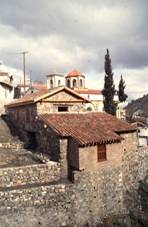 Palaichori, the church and olive mill of Agios Loukas.